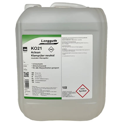 4clean KO21 liquide de rinçage neutre 10l