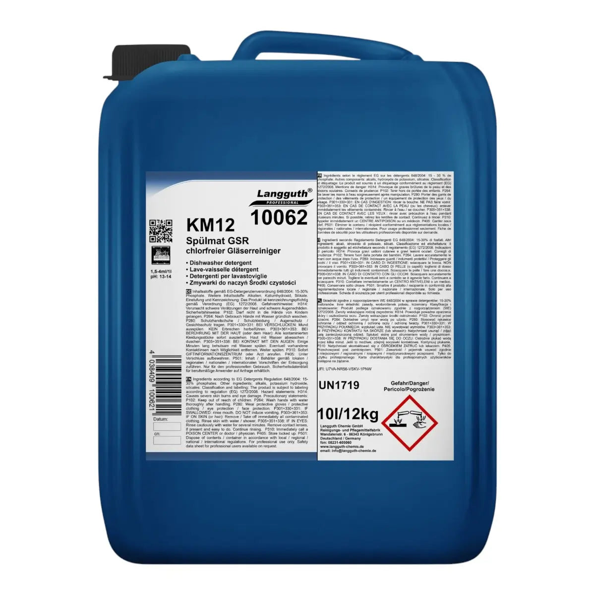 LANGGUTH KM12 Spülmat® GSR 10 litres