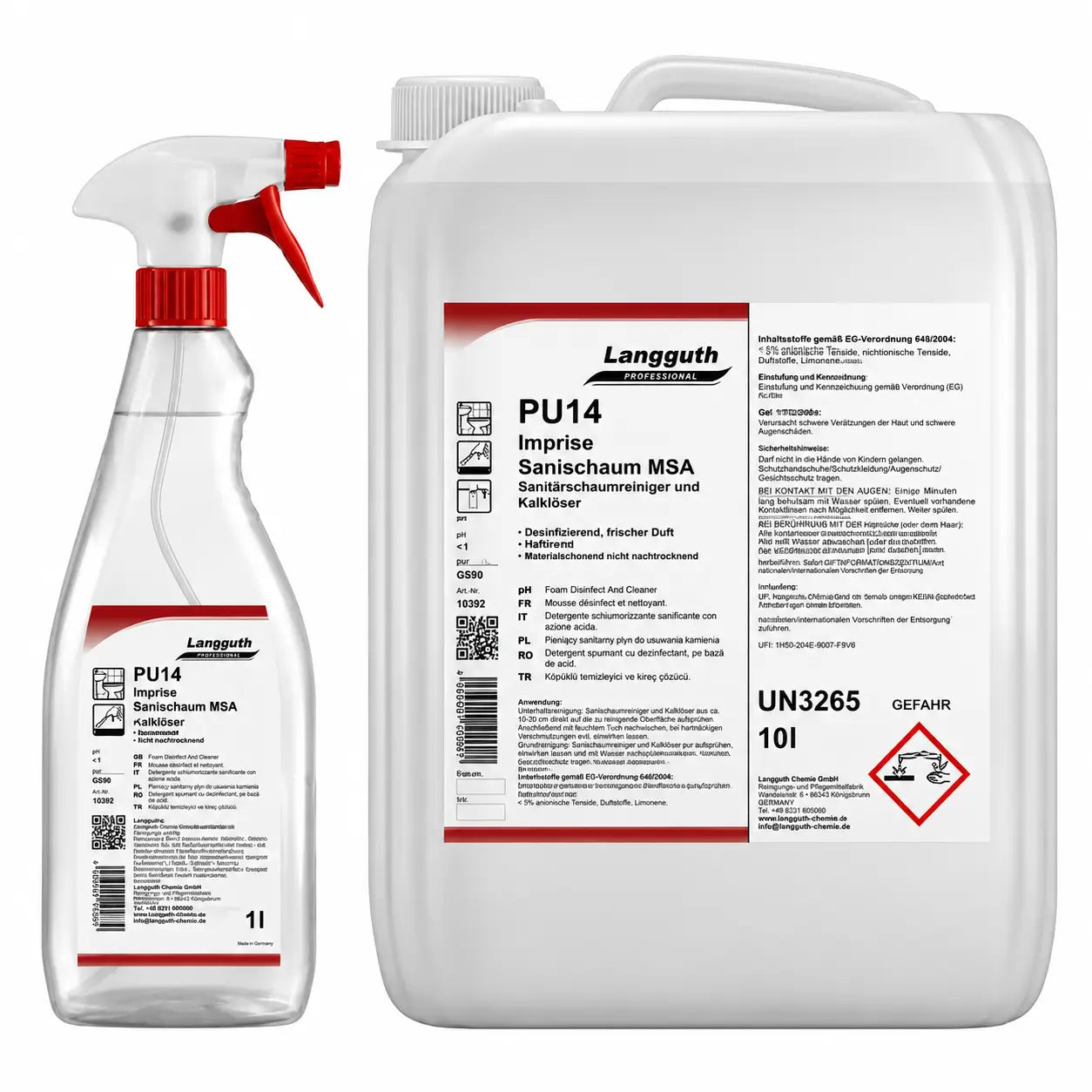 LANGGUTH PU14 Mousse sanitaire Imprise MSA 750ml