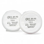 Weiße bls 301 p3 respirator masken aus italien als partikelvorfilter p3 r für die bls 200 serie