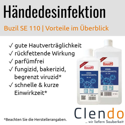 Buzil Désinfection des mains SE110 D110