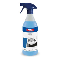 Buzil drizzle blue sp20 universal sprühreiniger 600ml in transparenter flasche mit blauem sprühkopf für die reinigung