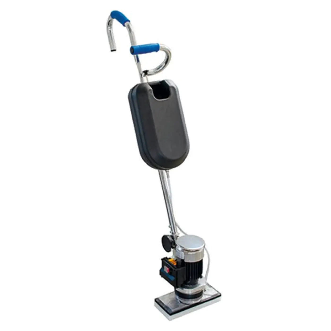 Blue-handled commercial floor sander cleantrack ct quadro mini excenter orbital with black case and chrome frame