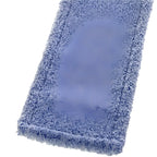 Clendo microfasermopp deluxe blau mit blauem mikrofasermoppkopf plüschige struktur und sauber genähte kanten