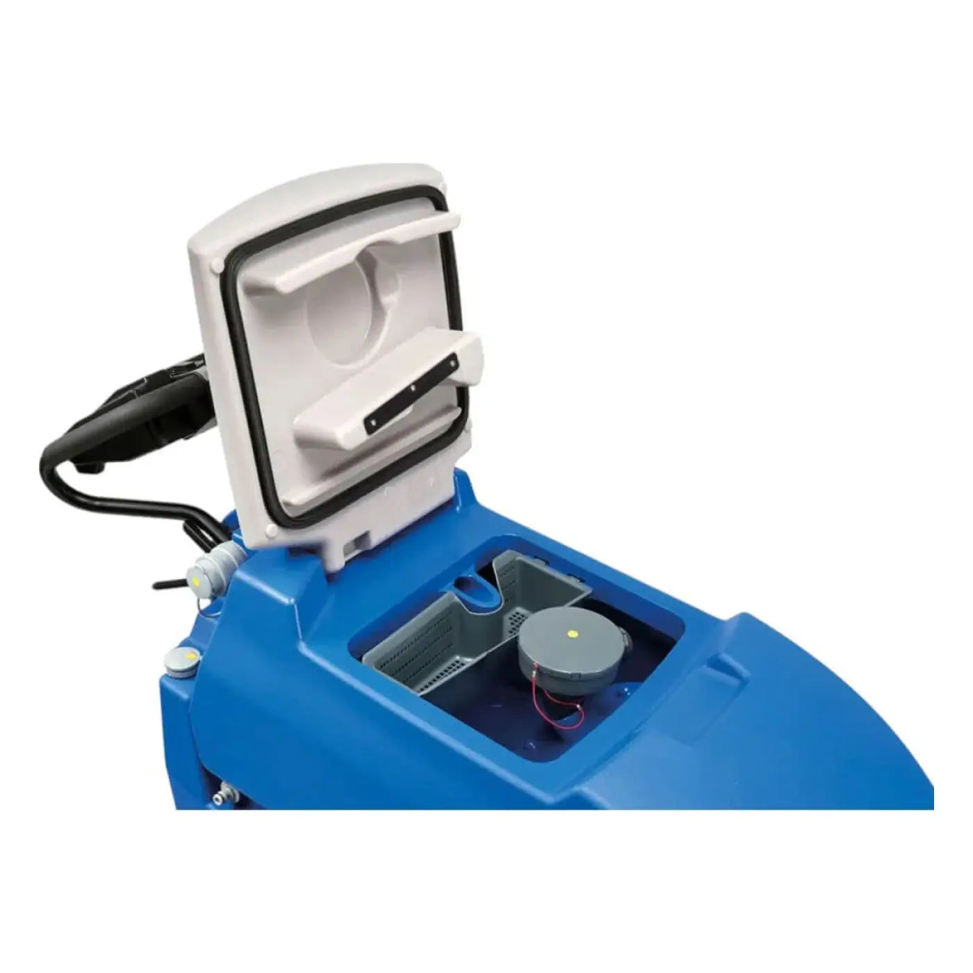 Blauer industrieller bodenreinigungsautomat columbus ra 66 bm 60 mit weißem und schwarzem bedienfeld