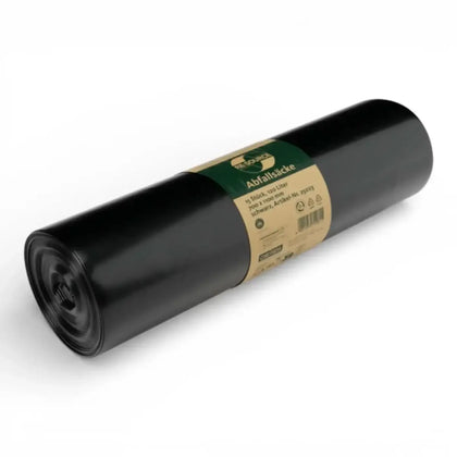 DEISS RE:SOURCE Sacs poubelle Noir 120 litres 25023