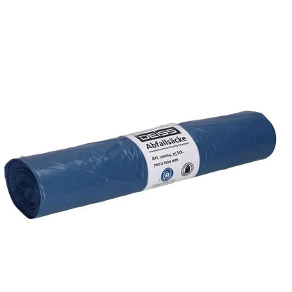 DEISS Standard Müllsäcke 120 Liter Blau Extra Stark 20004 – Karton mit 10 Rollen