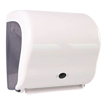 Distributeur de serviettes HygoClean à capteur sans contact plastique blanc