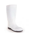 HygoStar sicherheitsstiefel S4 food weiß weiße gummistiefel mit schwarzer sohle und verstärktem knöchelriemen