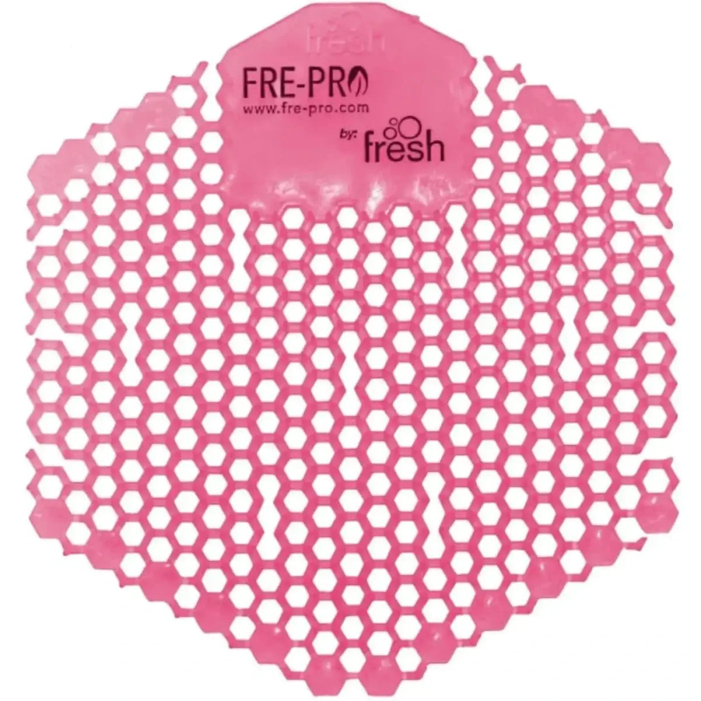 Pink sechseckige fre-pro frechgeruchskontrollmatte für urinaleinsatz frepro wave 3d mit duft