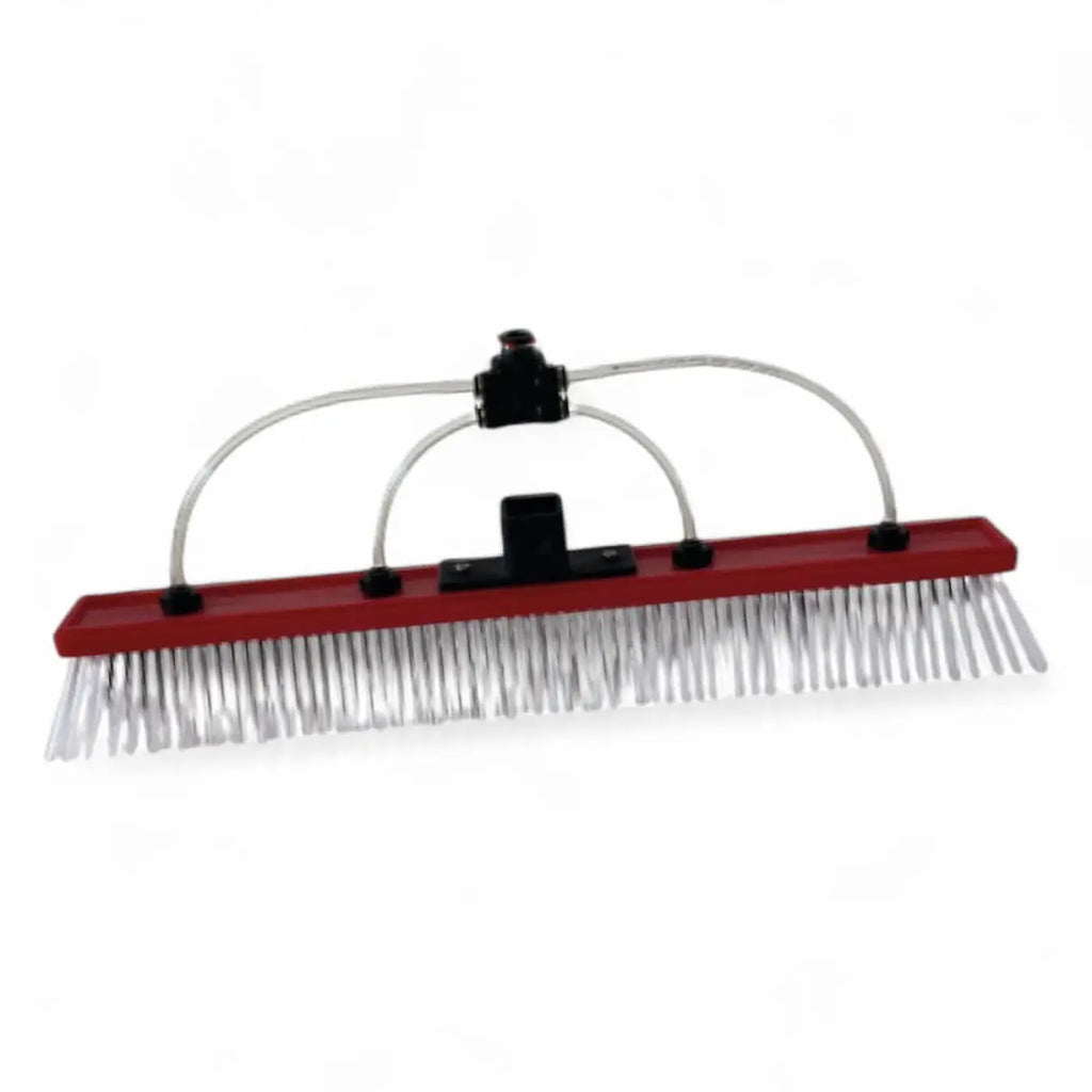 Gardiner bürste solar 45 cm roter plastikborstenbürste mit klaren flexiblen schläuchen und schwarzen verbindungen