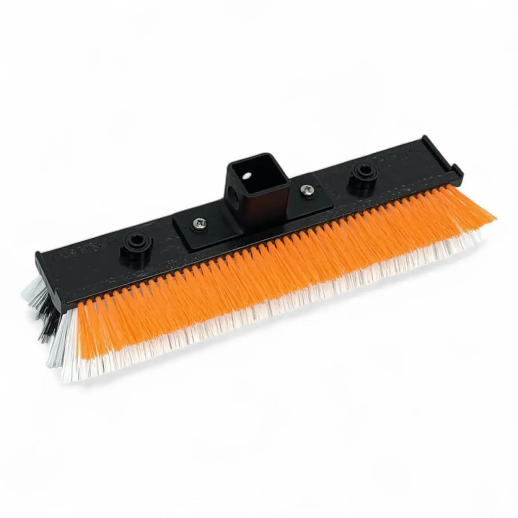 Gardiner bürste universal xtreme medium 26 cm mit orangen weißen borsten und schwarzem kunststoffgriff