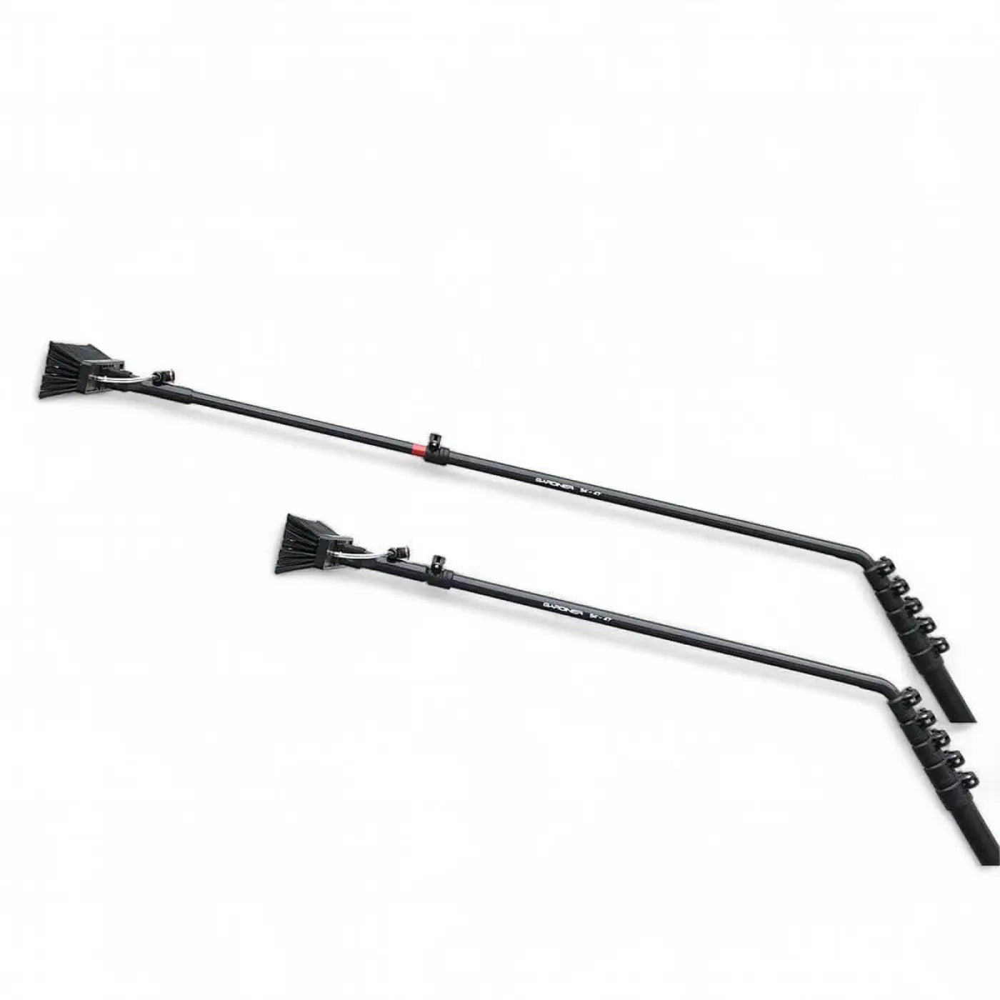 Gardiner carbon teleskop schwanenhals 90-120 cm auslage schwarzer kohlefaser angelrute mit verstellbaren sektionen und bürstenaufsatz