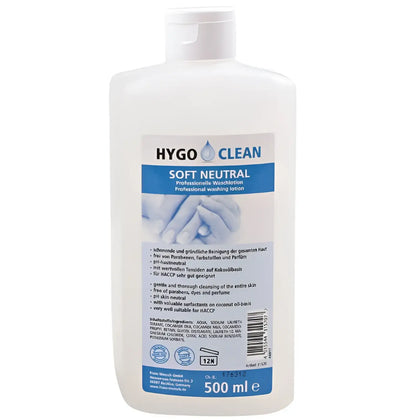 HygoClean Lotion de lavage professionnelle douce neutre 500ml