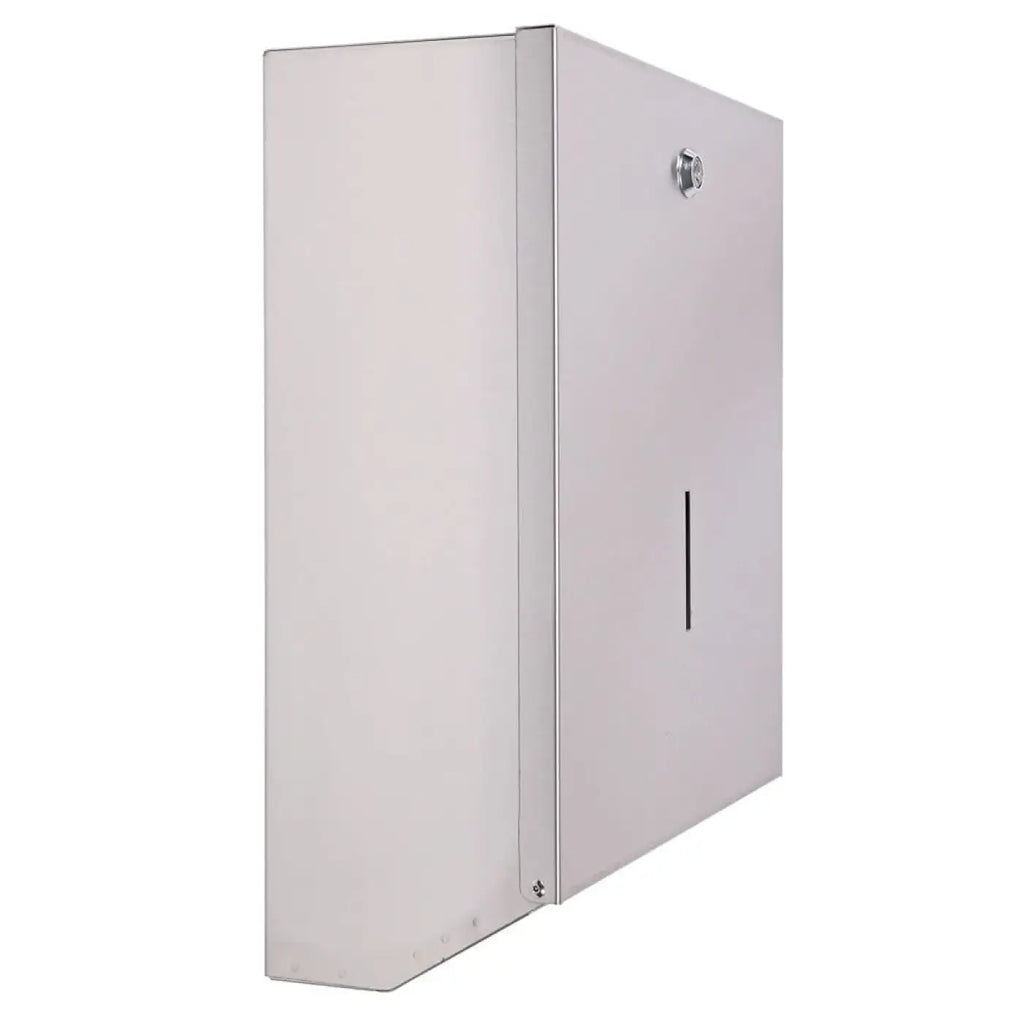 Hygostar falthandtuchspender aus edelstahl silber metallic wandmontierte utilitätsbox mit vertikalem griff und schloss