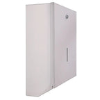 Hygostar falthandtuchspender aus edelstahl silber metallic wandmontierte utilitätsbox mit vertikalem griff und schloss