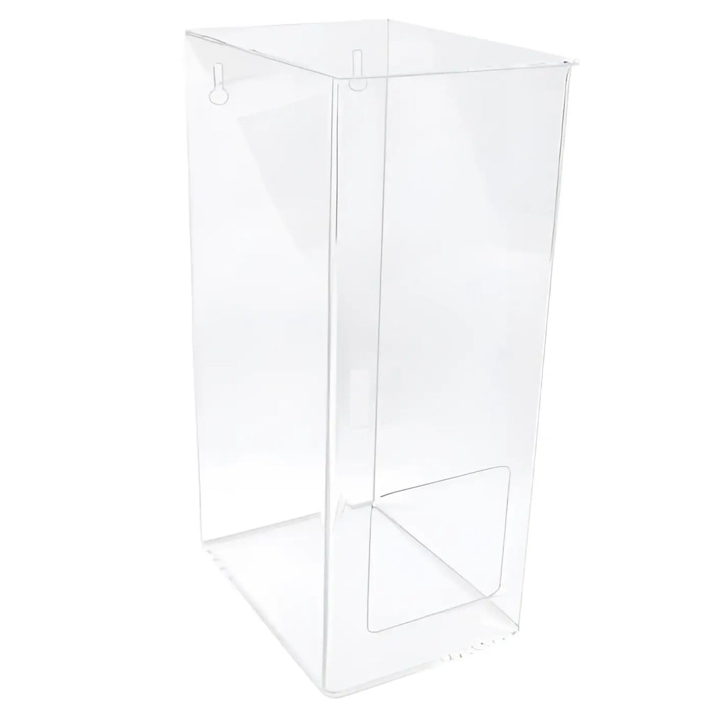 Klarer acryl displayständer mit rechteckiger form und abgerundeten ecken für hygienostar multispender acryl