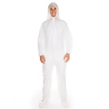 HygoStar Combinaison PP blanche avec capuche
