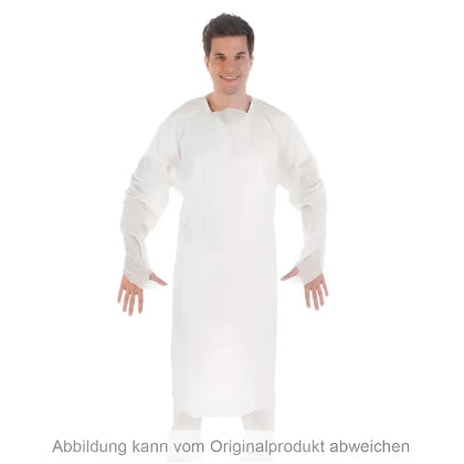 Blouse d’examen Hygostar avec trou pouce CPE 25 pièces
