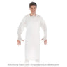 Blouse d’examen Hygostar avec trou pouce CPE 25 pièces – Blanc / XL