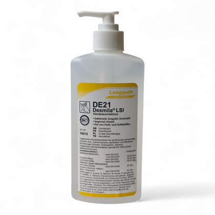 Langguth DE21 Desmila LSI Désinfection mains 500ml flacon doseur