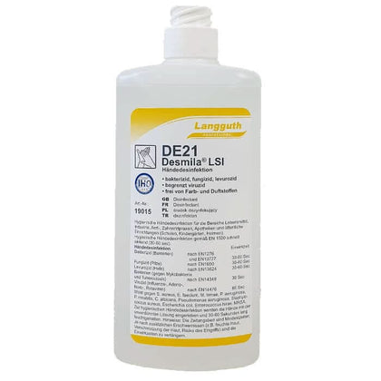 Langguth DE21 Desmila LSI Désinfection mains 500ml flacon Euro