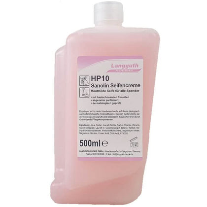 Langguth HP10 Sanolin Crème savon cartouche 500ml