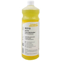 Langguth ko10 4clean citro spülmittel universal geschirrspülmittel in gelber durchsichtiger plastikflasche mit weißem verschluss