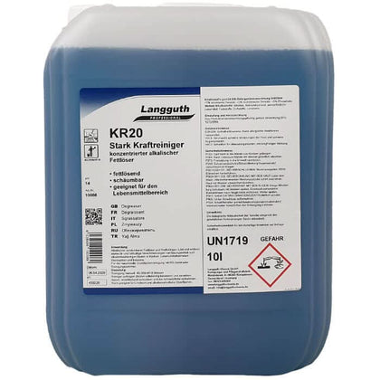 Langguth KR20 STARK Détachant protéines & dégraissant nettoyant puissant 10l
