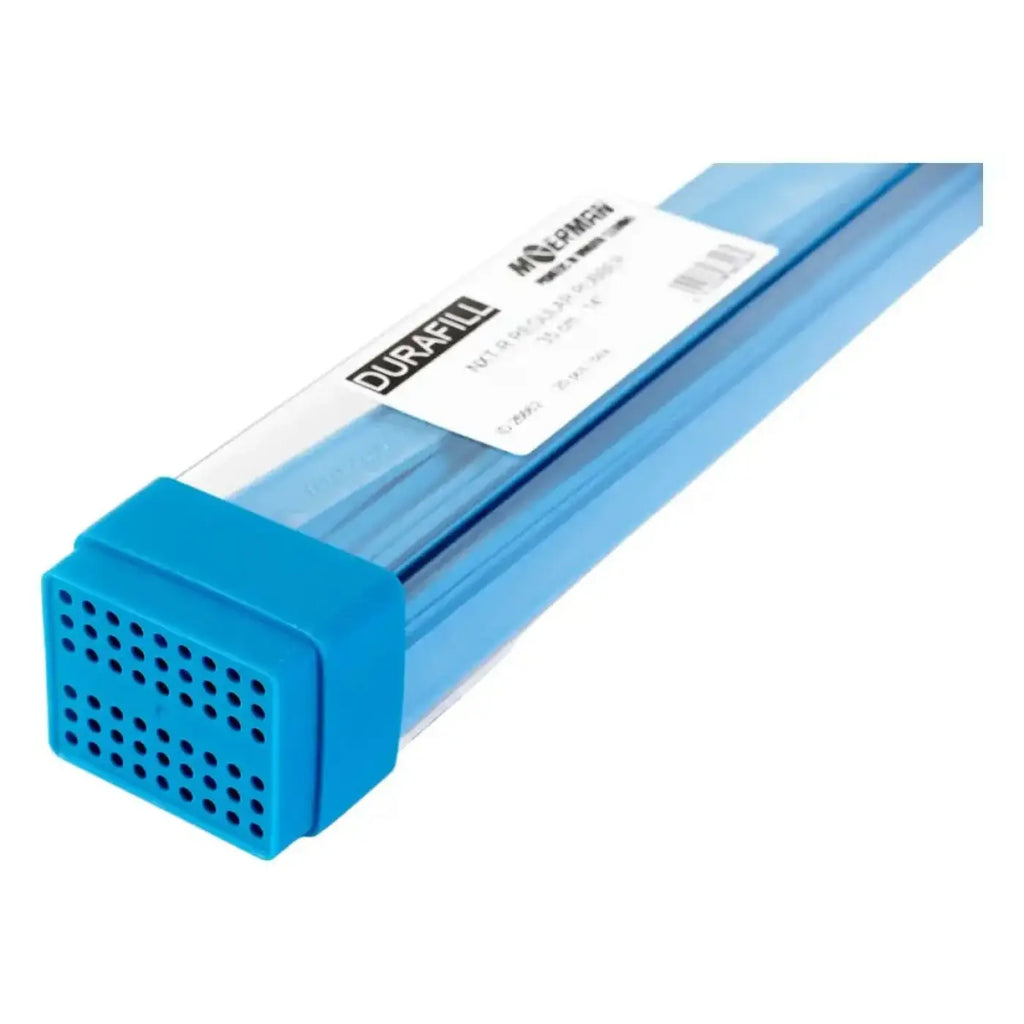 Blau verpackte durafill schweelektroden im moerman liquidator nxt-r gummi 20er karton