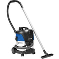 Nilfisk aero 21-21 pc inox industriesauger blau schwarz mit silbernem griff flexibler schlauch und abnehmbarem bodendüse