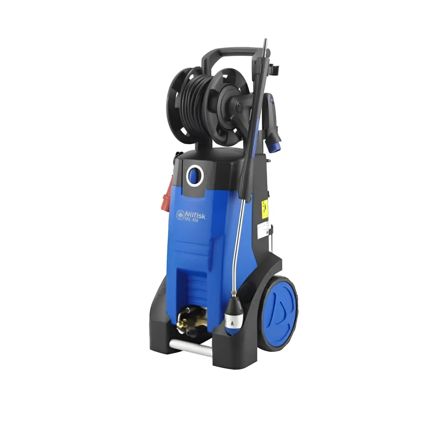 Nilfisk hochdruckreiniger mc 4m 160 620 xt tragbarer blau schwarzer druckreiniger mit schlauch, griff und rollen