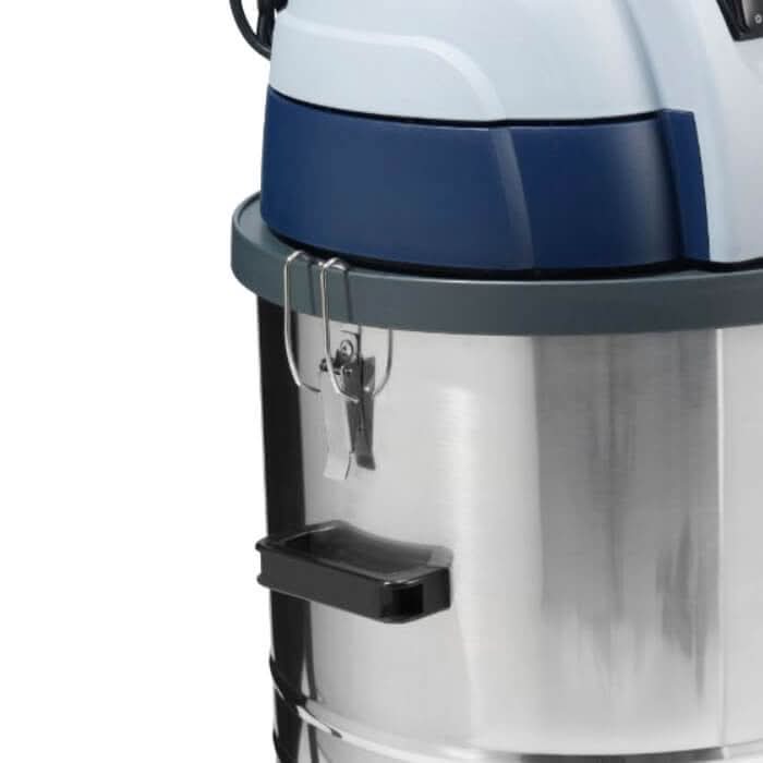 Nilfisk vl100-75 eu go nasssauger trockensauger blauer und weißer industriestaubsauger mit edelstahlzylinder