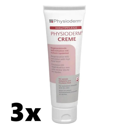 Crème de soin Physioderm® pour mains et visage 3 tubes de 100 ml