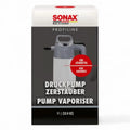 Sonax druckpumpzerstäuber für lösemittel mit schlankem grauem und weißem gehäuse zur präzisen solvent-applikation