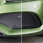 Vergleich der Oberfläche vor und nach der Anwendung von Sonax Xtreme Kunststoffgel außen NanoPro 250ml von SONAX für Reinigung und Pflege