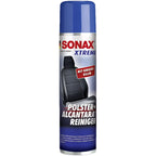 Blaue sonax xtreme spraydose zur reinigung von autopolstern und alcantara 400ml rückseite des produkts