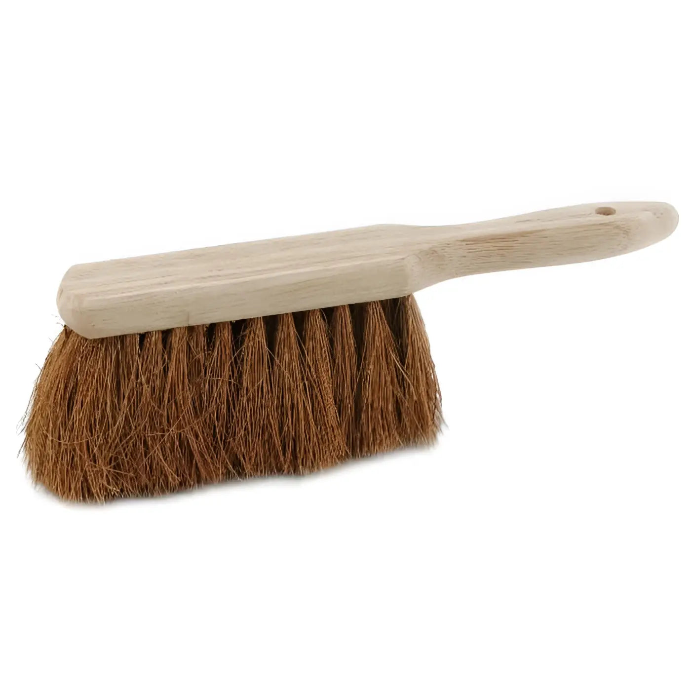 Sorex kokos handfeger standard mit robustem holzgriff und dichten braunen naturborsten