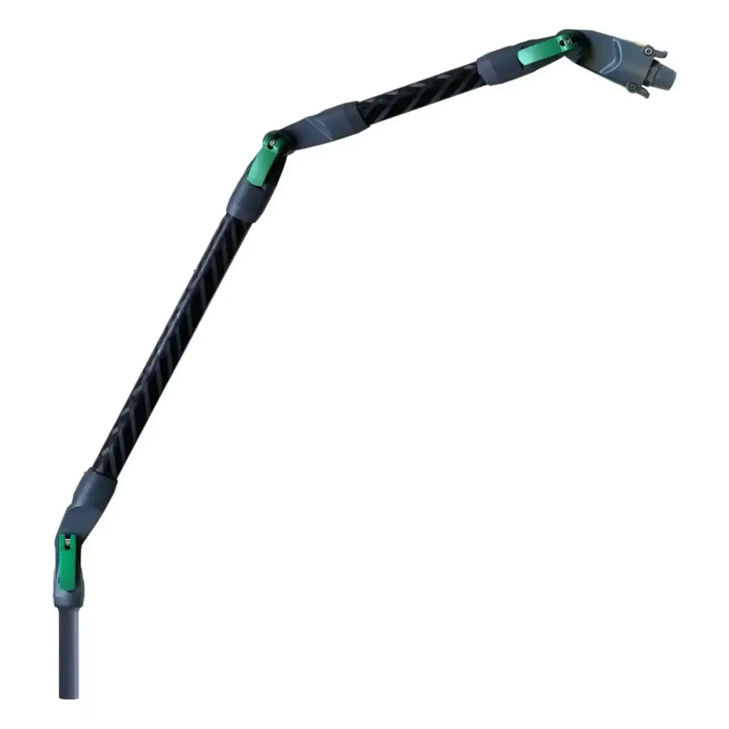Schwarz-grüner ungger nLite Connect Winkeladapter Set NGC mit strukturiertem Griff für schwer erreichbare Stellen