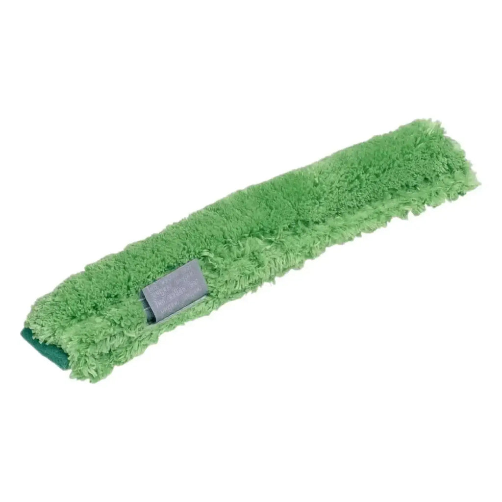 Unger stripwasher microstrip bezug grüne mikrofaser glasreinigungspad mit weicher, flauschiger textur und grauem etikett