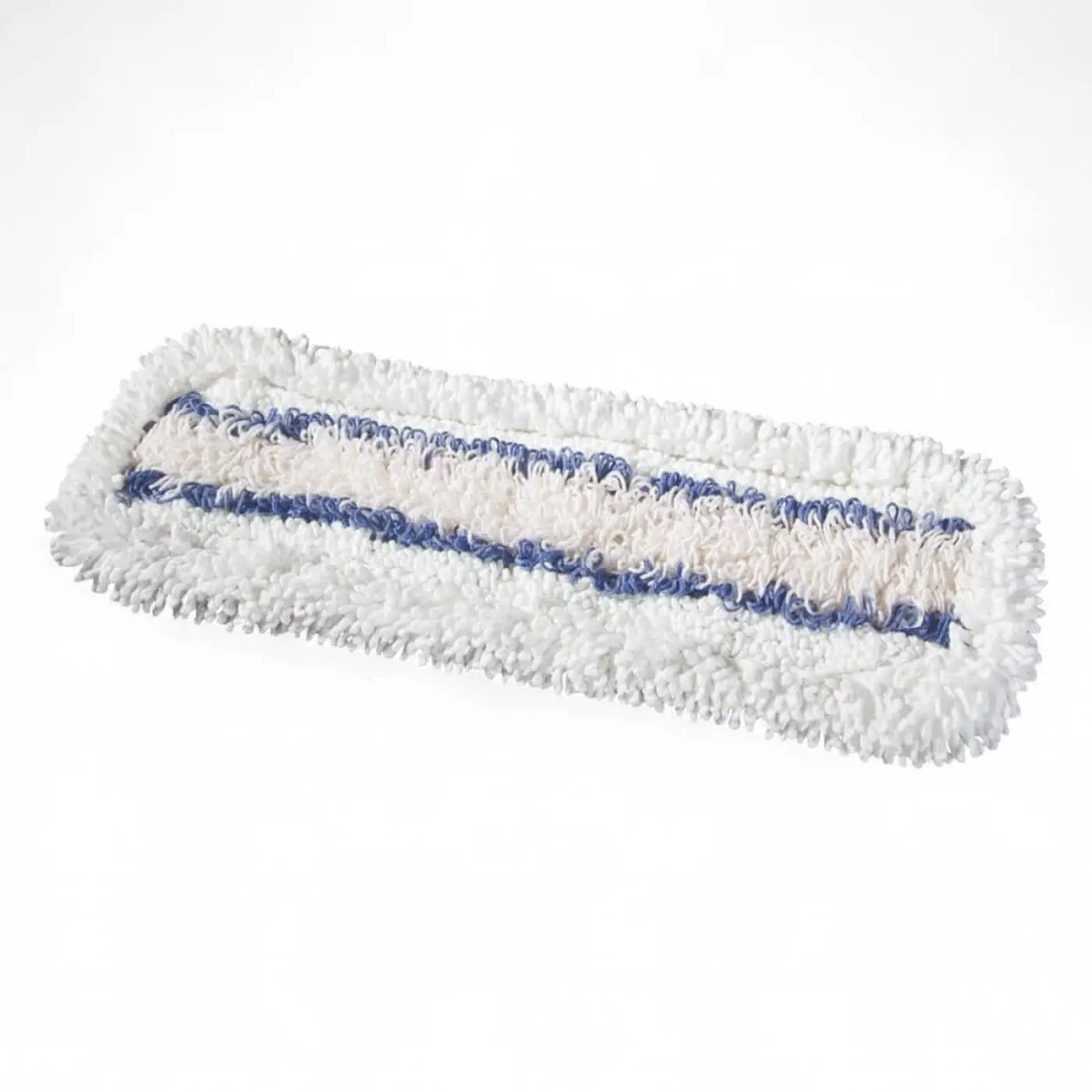 Weiß-blauer mikrofasermop mit flauschiger, strukturierter oberfläche für den vermop clipper tronic wischmop