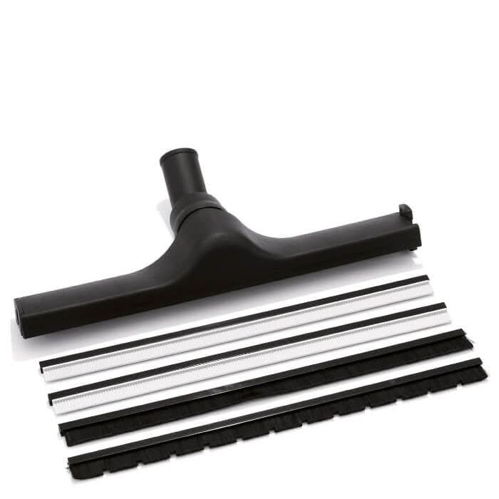 Weber hartbodendüse mk 400 schwarzer kunststoff-saugbügel mit austauschbaren silbernen und schwarzen gummilippen