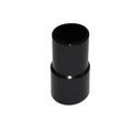Weber muffe adapter aus schwarzem kunststoff für nwschlauch 32mm mit glattem zylindrischem design