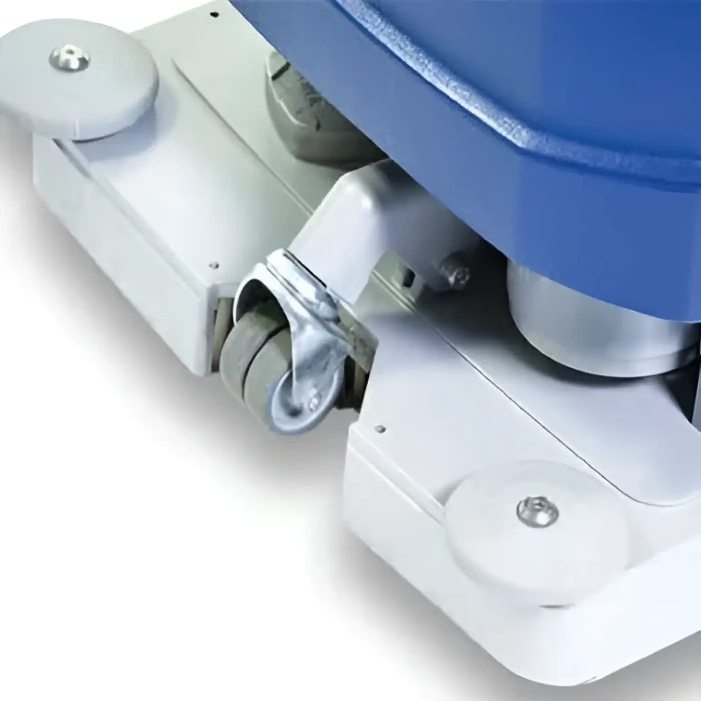 Blau-silberne industrielle wetrok discomatic mambo reinigungsmaschine mit rollen zur bodenreinigung