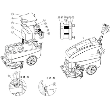 Wetrok E-Board pour Discomatic Mambo